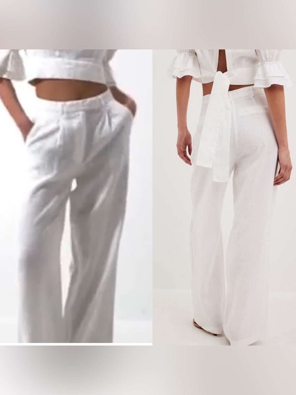 NA-KD NWT Women’s Linen White Wide Leg Pants size 36/6
Luxury minimalist classic - Picture 4 of 16